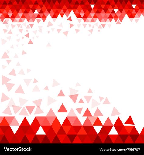 Abstract red triangle background Royalty Free Vector Image