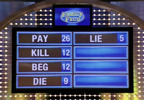 Who remembers this question from Family Feud? : r/FamilyFeud