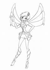 Winx Club Tecna Enchantix Coloring Pages sketch template