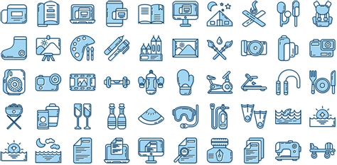 hobby set icon on transparent background 7632489 Vector Art at Vecteezy