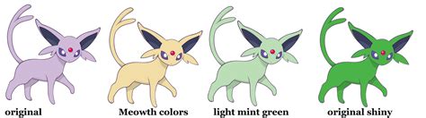 Espeon shiny fixed by LZen10 on DeviantArt