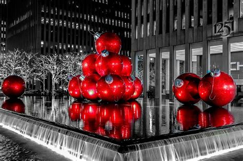 Navidad, Nochebuena, bonita, Bolas navideñas, caja, magia, campana, bola roja, Fondo de pantalla ...