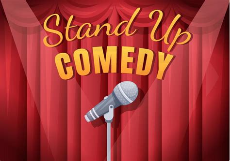 espectáculo de comedia stand up escena teatral con cortinas rojas y ...