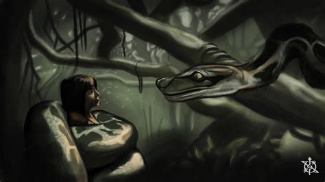 Mowgli And Kaa by EinarArt on DeviantArt