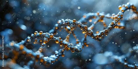 Graphical representation of a DNA chain. Stock Illustration | Adobe Stock