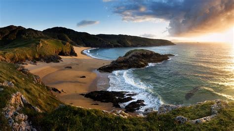 Sunset at the Murder Hole Beach, Rosguill, Donegal, Ireland | Windows ...