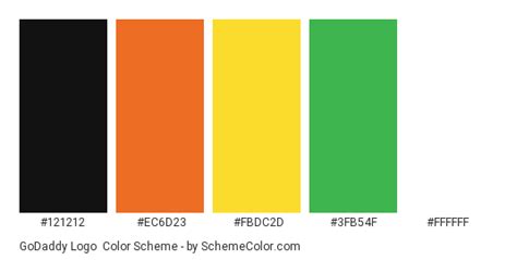 GoDaddy Logo Color Scheme » Brand and Logo » SchemeColor.com