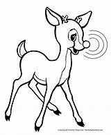 Rudolph the Red Nose Reindeer Coloring Page  Is Smart And sketch template