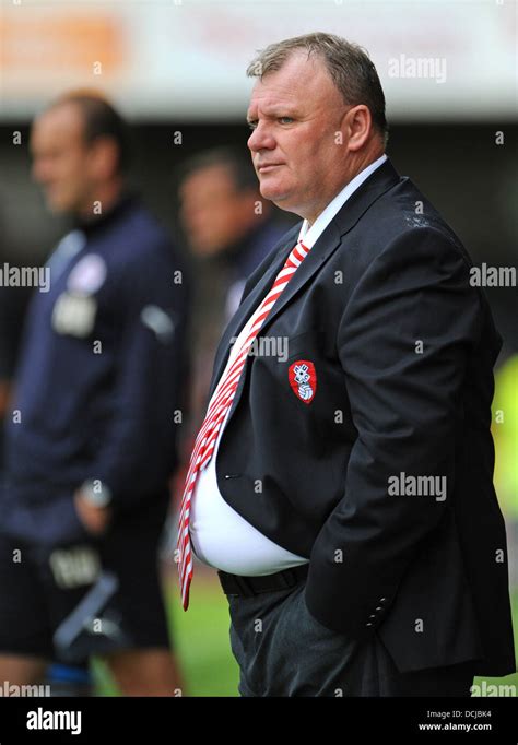 Rotherham United football manager Steve Evans Stock Photo - Alamy