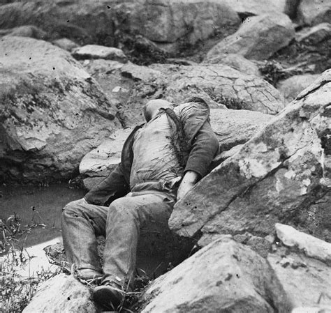 The body of a Confederate soldier believed to have been killed in the ...