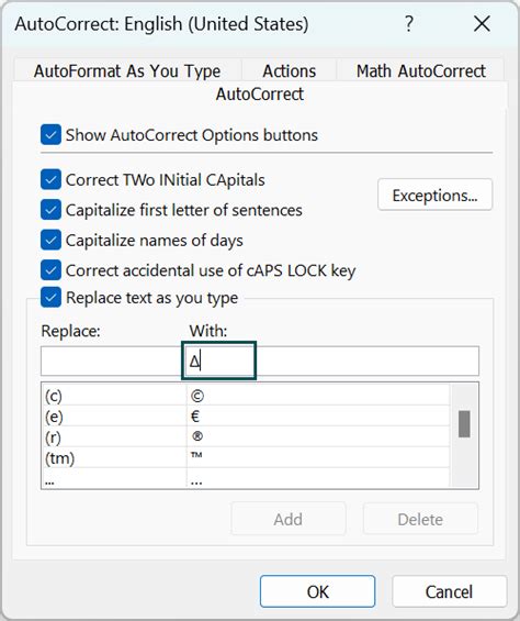 Delta Symbol in Excel - Top 6 Methods & Examples, How to Insert?