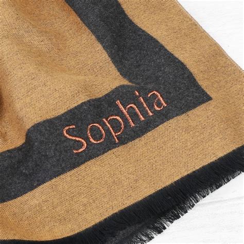 personalised reversible wrap scarf by lisa angel | notonthehighstreet.com