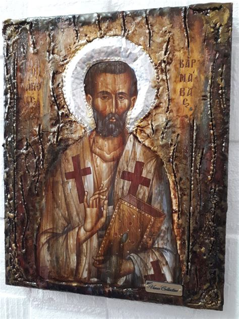 Saint St Barnavas Varnavas Barnabas the Apostle-Handmade Orthodox ...