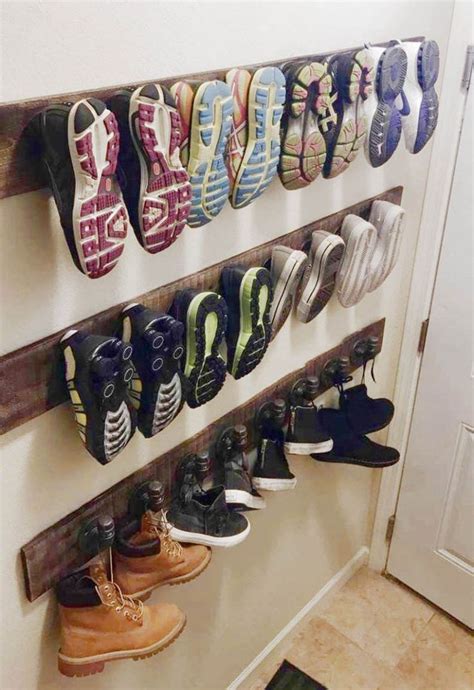 39 Genius Shoe Storage Ideas For Any Size Family! | Hanging shoe ...