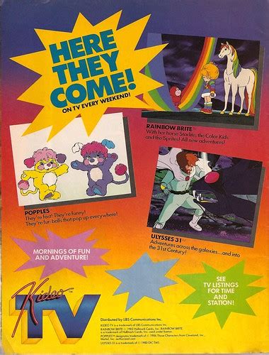 Kideo TV (Barbie magazine, Summer 1986) | Popples ("They're … | Flickr