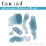 Photoshop Watercolor Brush - Cone Loaf - Grutbrushes.com