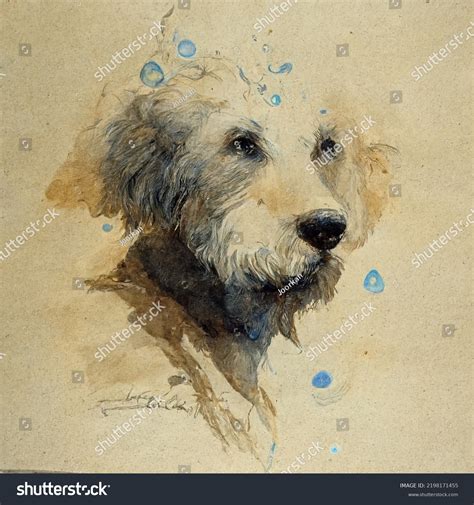 Dog Drawing Sketch Watercolor Illustration Stock Illustration 2198171455 | Shutterstock