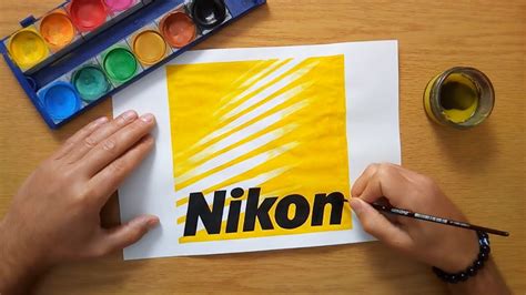 How to draw the Nikon logo - YouTube