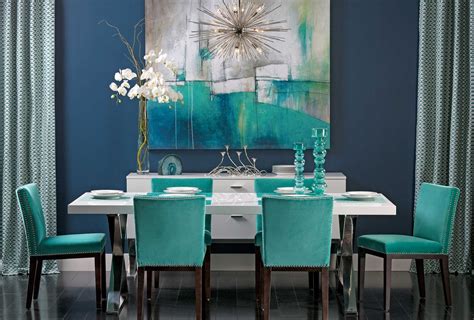 Alexa Dining Table, Gloss White | Bright dining rooms, Living room turquoise, Turquoise room
