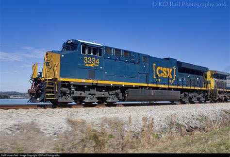 RailPictures.Net Photo: CSX 3334 CSX Transportation (CSXT) GE ET44AH at Haletown, Tennessee by ...