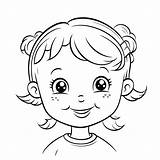 Printable To Color Faces sketch template