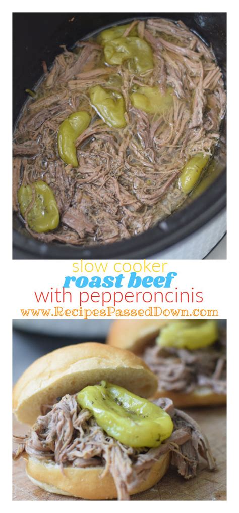 Roast Beef with Pepperoncini {Slow Cooker} - Recipes Passed Down