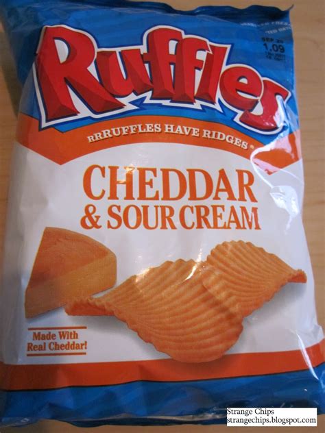 Strange Chips: Ruffles Cheddar & Sour Cream