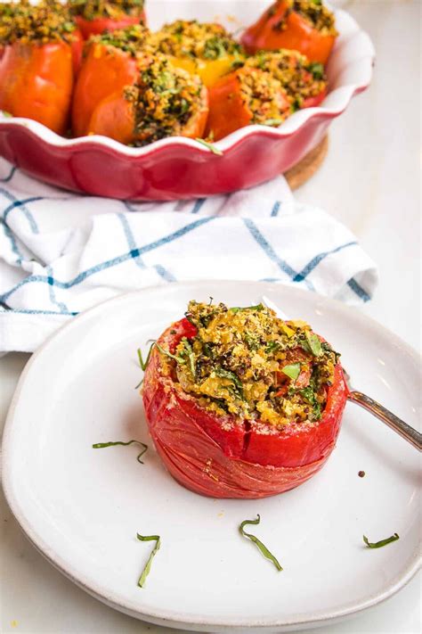 Vegan Stuffed Tomatoes - Debra Klein