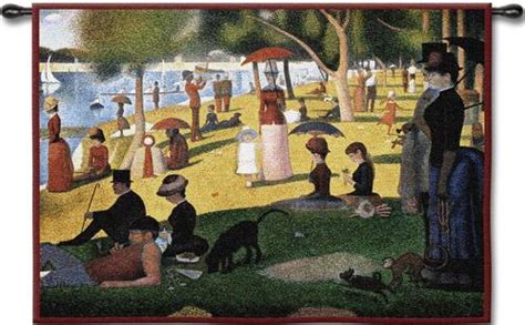 Sunday Afternoon By Seurat Wall Tapestry - Impressionist Style Painting ...