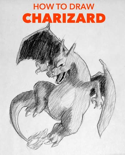 How To Draw Charizard Pokemon Sketch Tutorial (Step By, 41% OFF