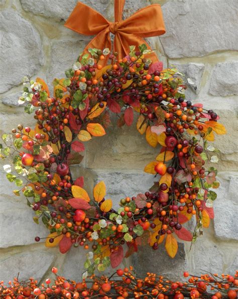 Autumn Berry Wreath Fall Wreath Thanksgiving Wreath - Etsy