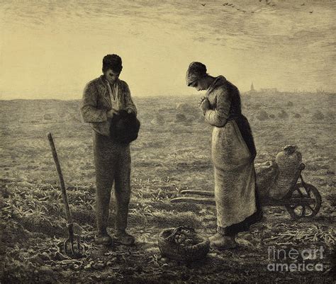 The Angelus Etching Painting by Charles Albert Waltner - Pixels