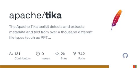 GitHub - apache/tika: The Apache Tika toolkit detects and extracts metadata and text from over a ...