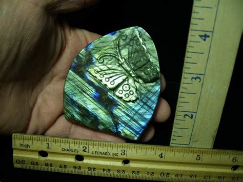 Labradorite Butterfly Carving (010520b) - The Stones & Bones Collection