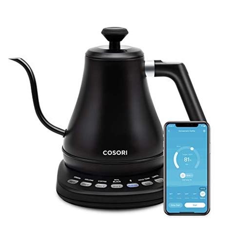 COSORI Electric Gooseneck Kettle Smart Bluetooth with Variable Temperature Control, Pour Over ...