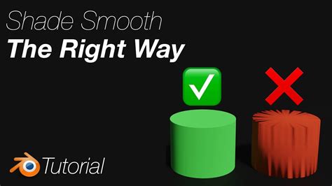 [2.92] Blender Tutorial: How to Shade Smooth Correctly - YouTube