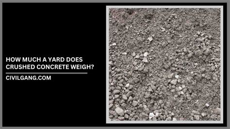 How Much Does a Yard of Concrete Weight | Concrete Weight Per Cubic ...