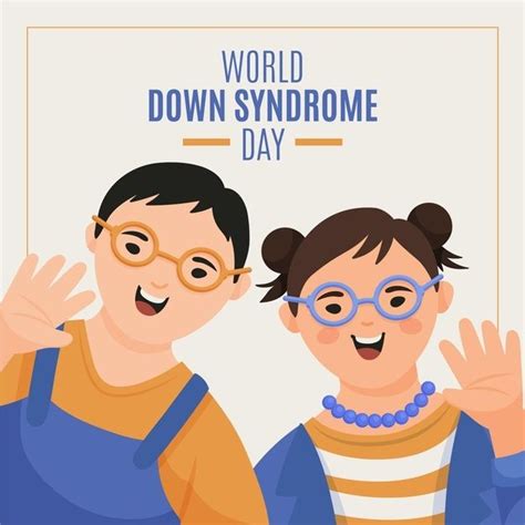 Hand drawn illustration world down syndrome day World Downs Syndrome Day, Down Syndrome Day ...