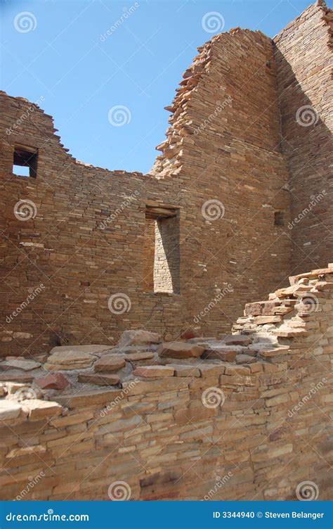 Anasazi Ruins, Chaco Canyon Stock Photo - Image of pueblo, mason: 3344940