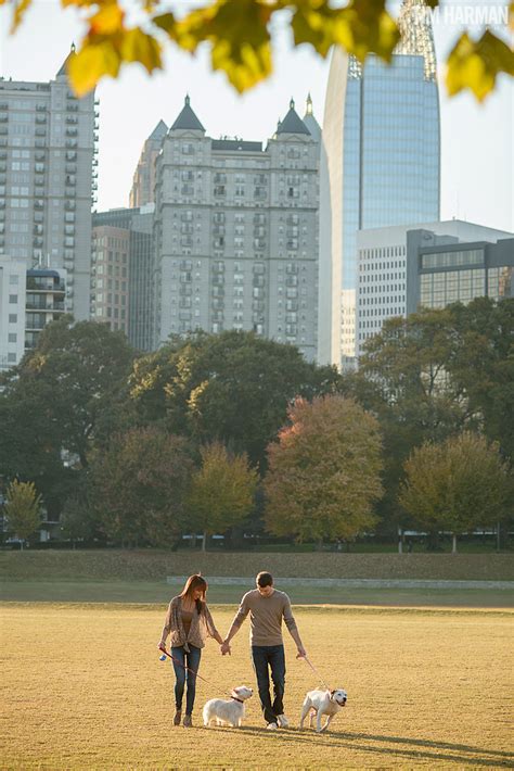 Brandon and Kim | fall engagement shoot at Piedmont Park – Tim Harman ...