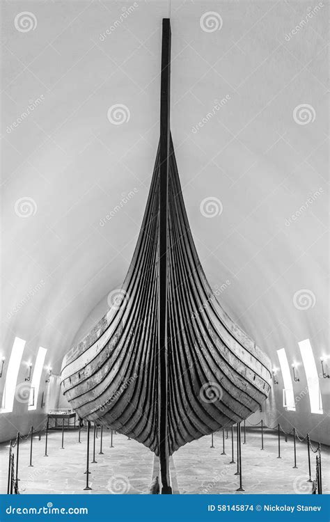 Old Viking Ship editorial stock image. Image of antique - 58145874