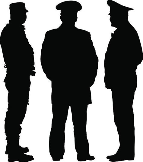 Law Enforcement Silhouette stock vectors - iStock