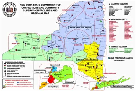 Exploring Nys Correctional Facilities Map: A Comprehensive Guide - Map ...