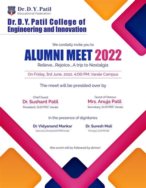 A REPORT ON ALUMNI MEET ‘2022 OF DYPCOEI - College of engineering