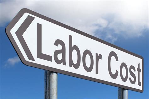 Labor Cost - Free of Charge Creative Commons Highway Sign image