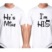 LGBT Gay Matching Shirts I’m His He’s Mine With Initials Custom Wedding Date | Married with Mickey