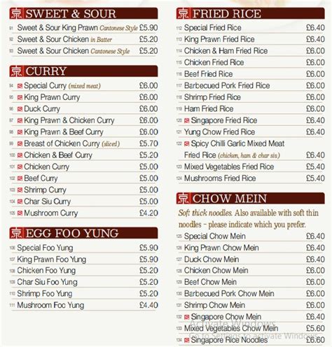 Beijing Banquet Menu, Prices and Locations