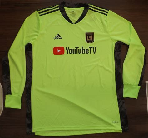 Los Angeles FC Goalkeeper football shirt 2020. Sponsored by YouTubeTV