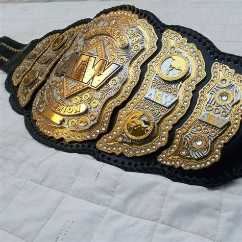 AEW Heavyweight Championship Belt 24K Gold Replica - Ultra Power ...