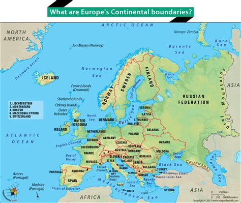 What Are Europe's Continental Boundaries? - Answers | What is europe ...